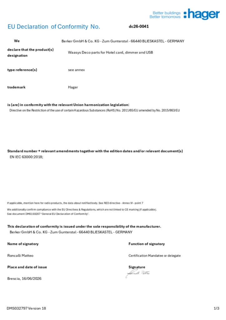 Bild Konformitätserklärung en-GB 2026-07-29 | Hager Deutschland