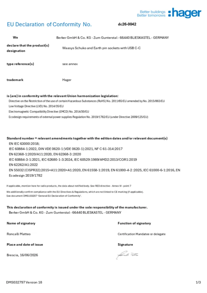 Bild Konformitätserklärung en-GB 2026-07-29 | Hager Deutschland