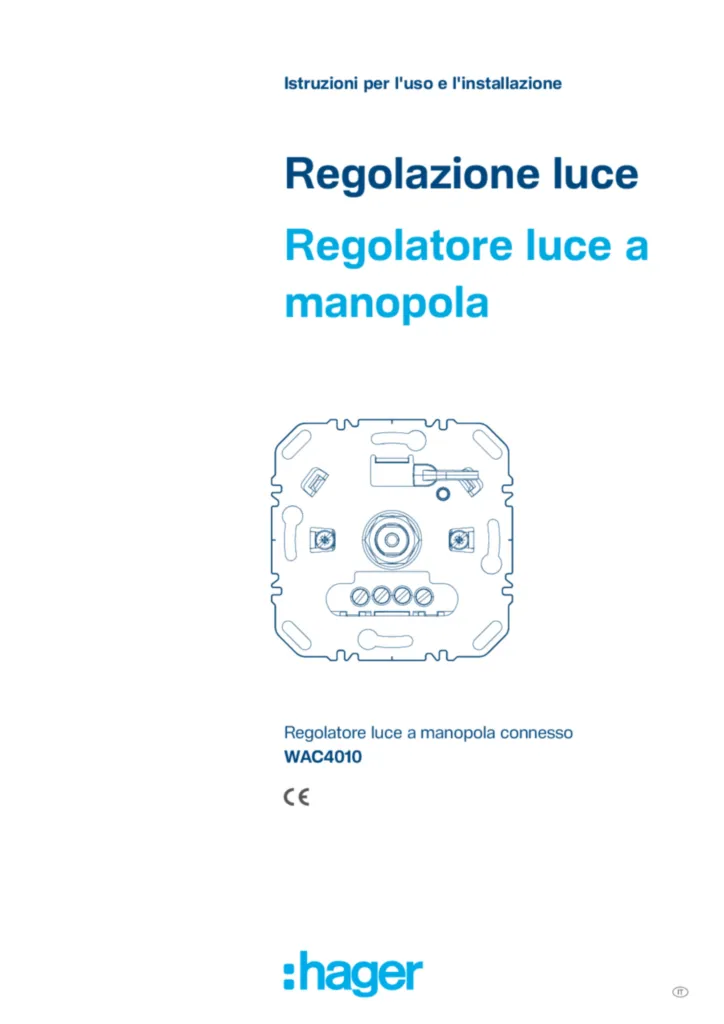 Immagine Manuale di installazione it-IT 2026-08-03 | Hager Italia