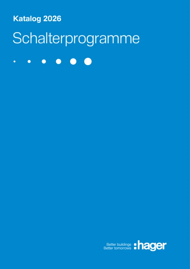 Bild Katalog 2026 Schalterprogramme | Hager Deutschland