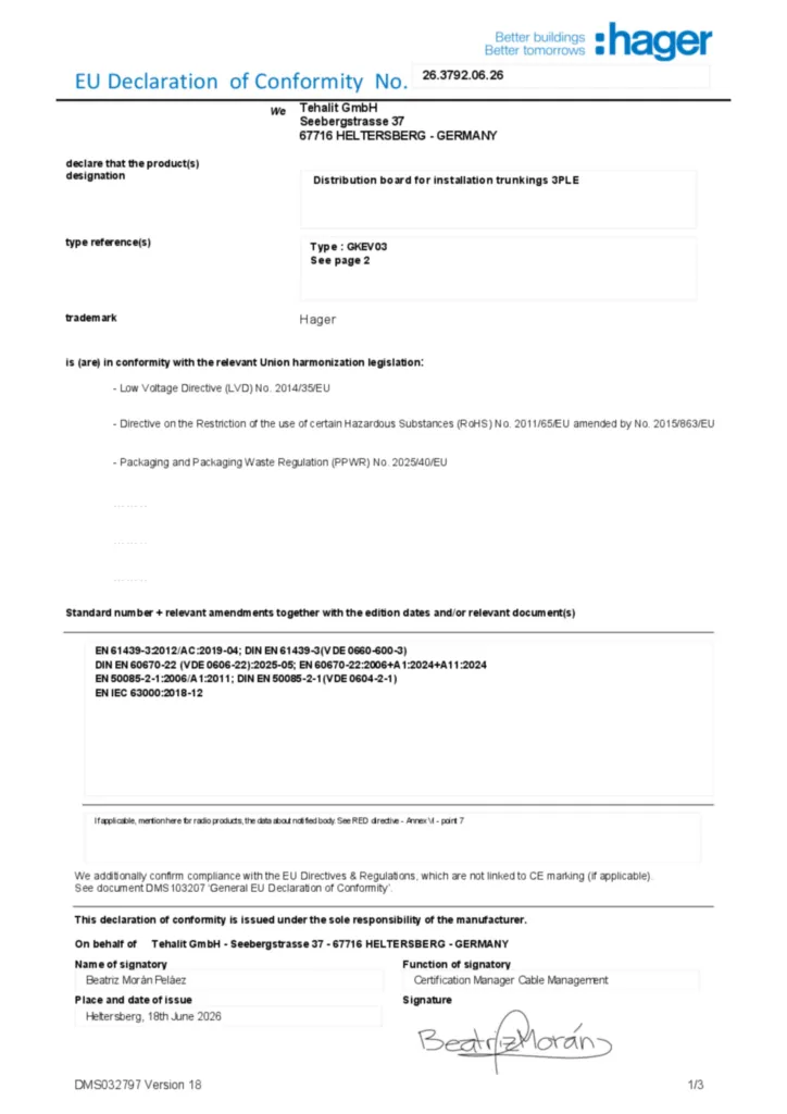 Bild Konformitätserklärung en-GB 2026-08-07 | Hager Deutschland