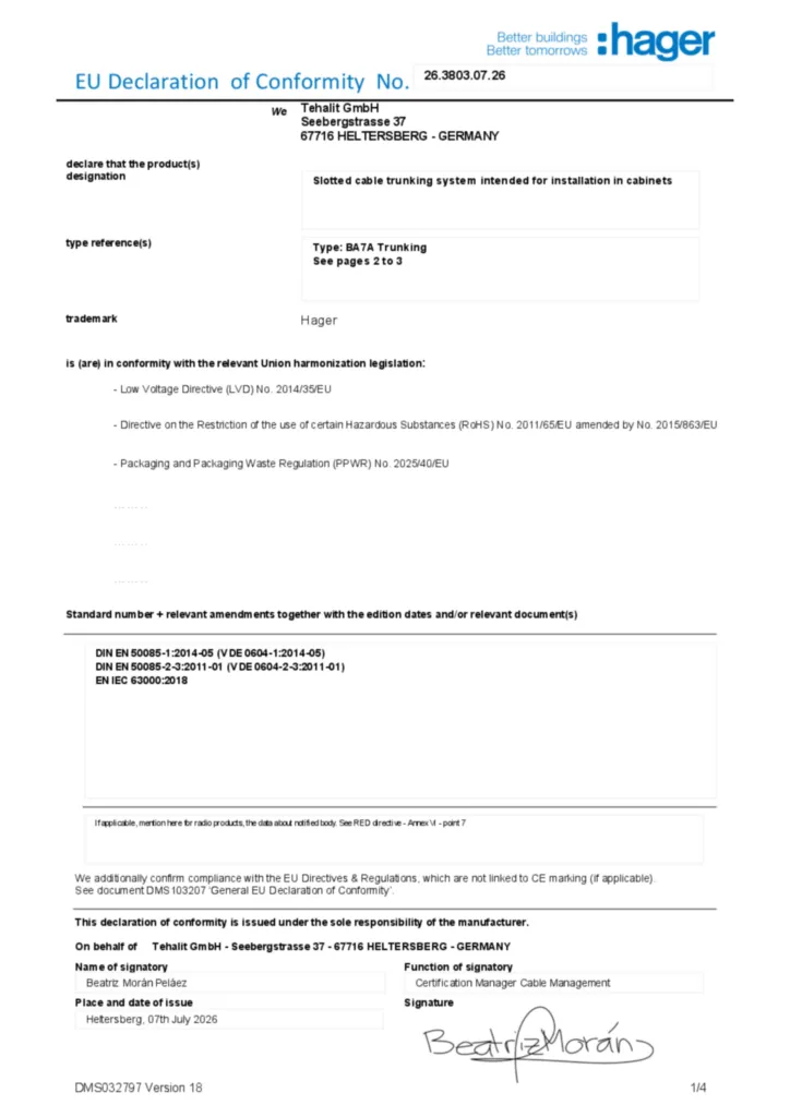 Imagen Declaración de conformidad en-GB 2026-08-07 | Hager España