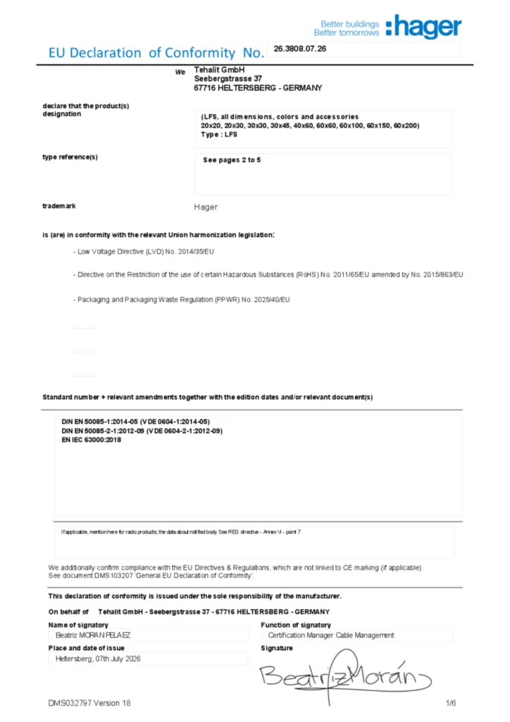 Image Declaration of conformity en-GB 2026-08-07  | Hager Africa