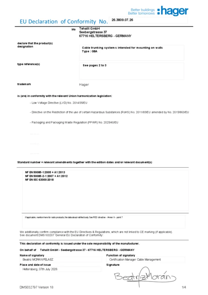 Εικόνα Declaration of conformity en-GB 2026-08-07 | Hager