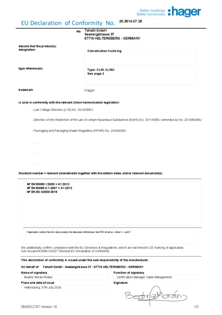 Imagen Declaración de conformidad en-GB 2026-08-07 | Hager España