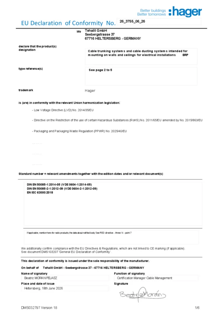 Image Déclaration de conformité en-GB 2026-08-07 | Hager Belgique
