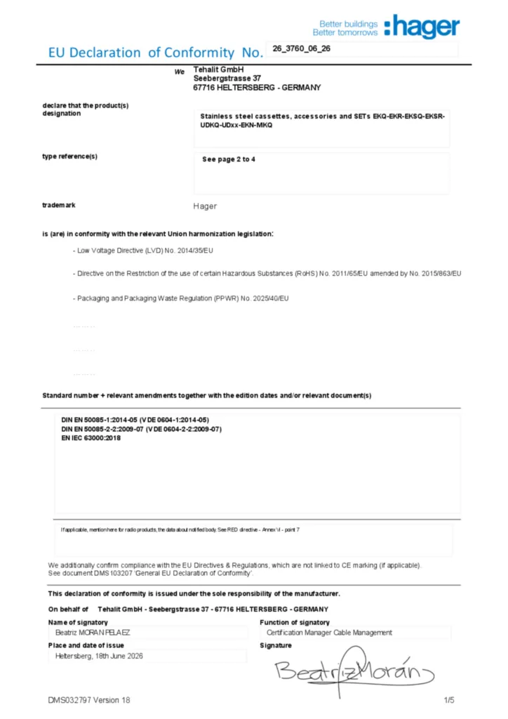 Bild Konformitätserklärung en-GB 2026-08-07 | Hager Deutschland