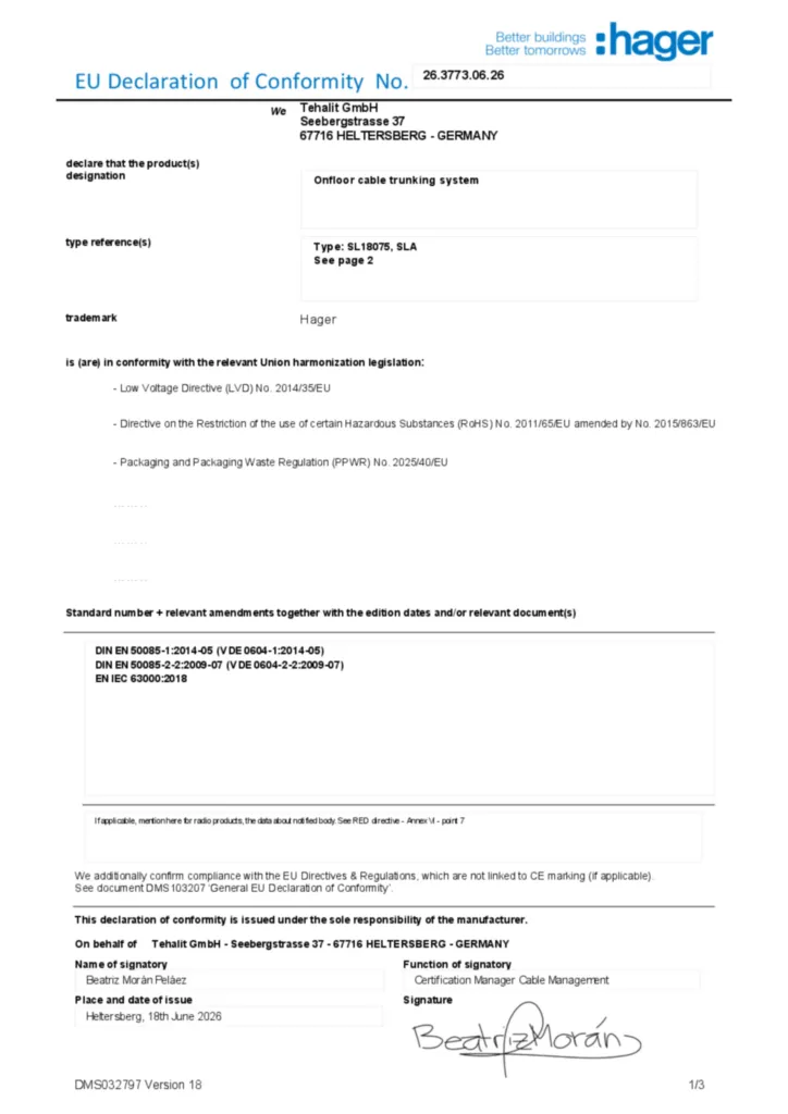 Εικόνα Declaration of conformity en-GB 2026-08-07 | Hager
