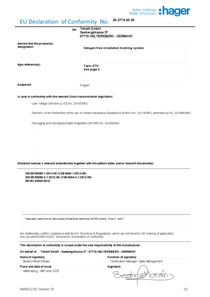 Bild EU-försäkran (DoC) en-GB 2026-08-07 | Hager Sverige