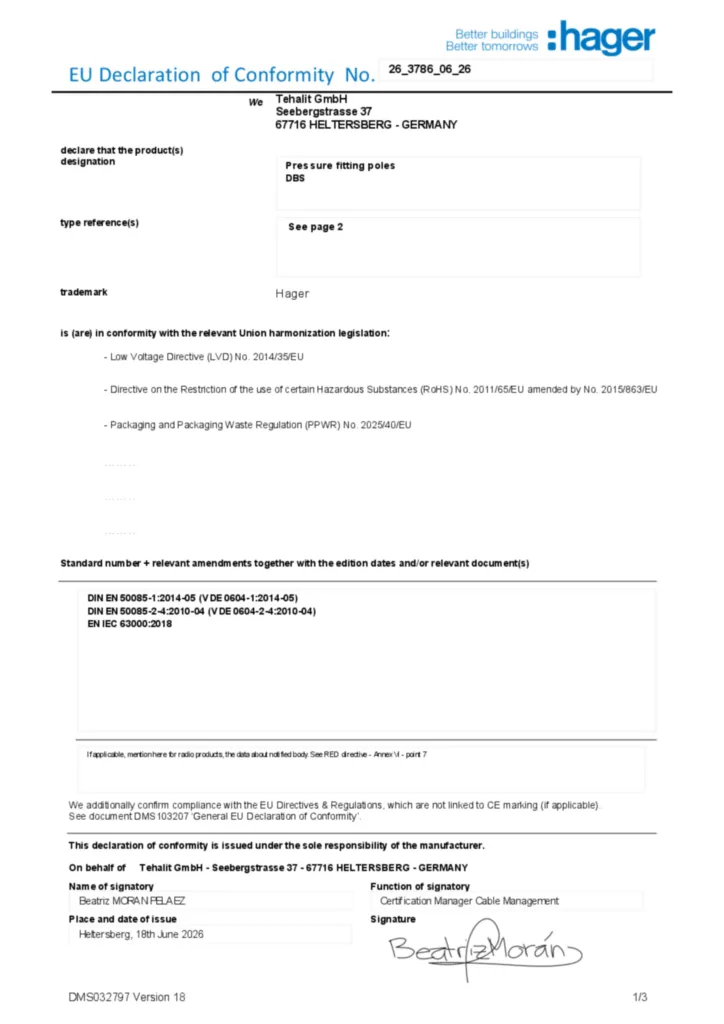 Image Déclaration de conformité en-GB 2026-08-07 | Hager Afrique
