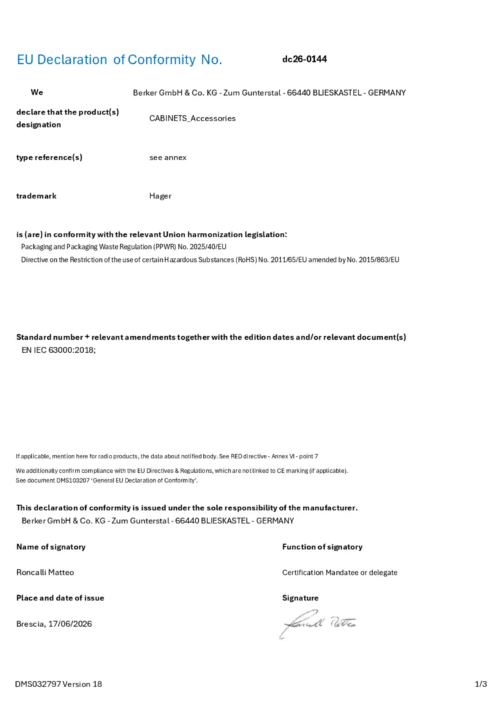 Image Déclaration de conformité en-GB 2026-08-24 | Hager Belgique