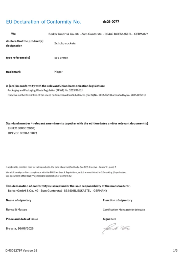 Bild Konformitätserklärung en-GB 2026-08-24 | Hager Deutschland
