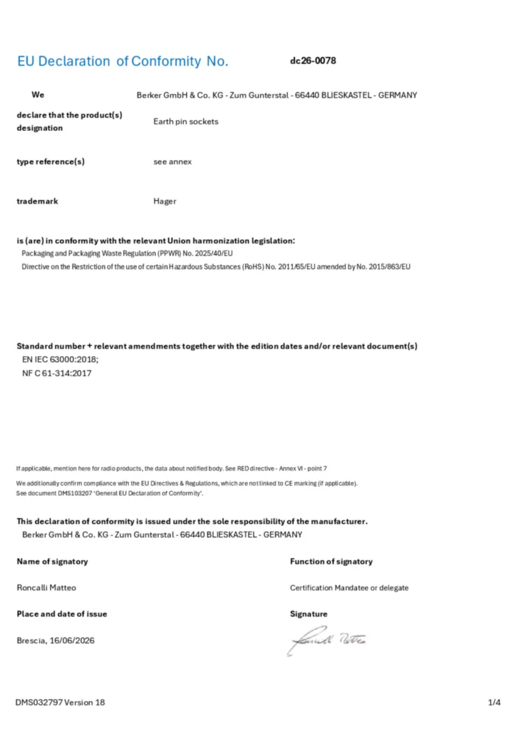 Image Déclaration de conformité en-GB 2026-08-24 | Hager Belgique