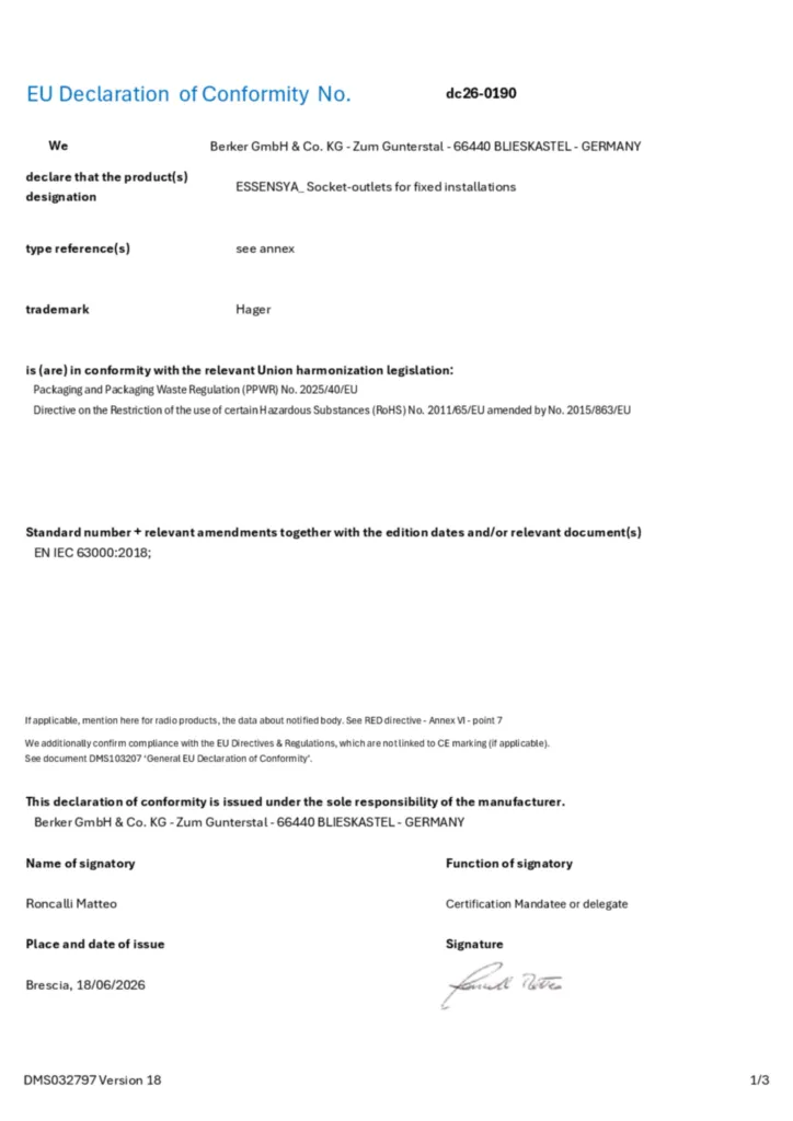 Image Déclaration de conformité en-GB 2026-08-24 | Hager France