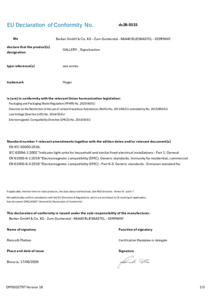 Image Déclaration de conformité en-GB 2026-08-24 | Hager France