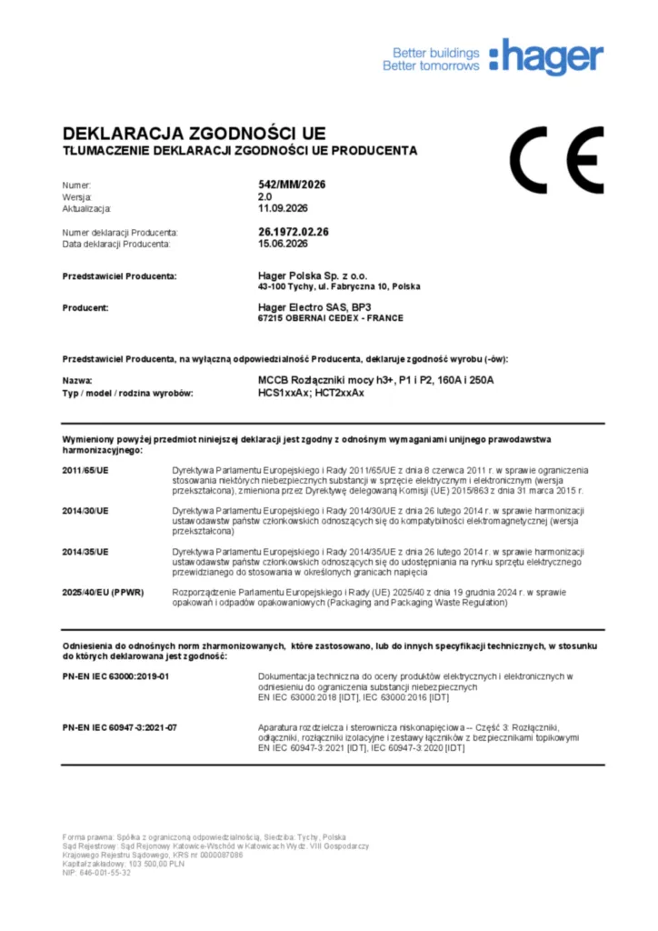 Image Deklaracja zgodności UE  | Hager