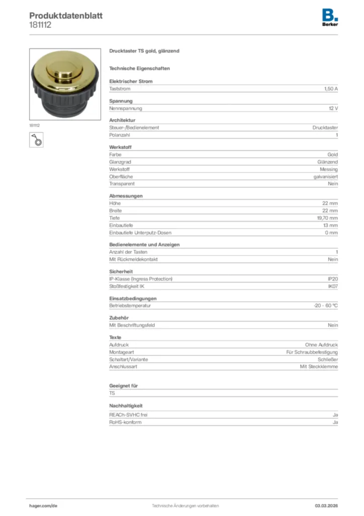 Bild Berker Produktdatenblatt 181112 | Hager Deutschland