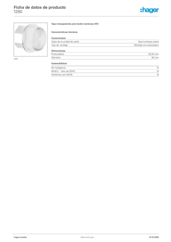 Imagen Hager Ficha de datos de producto 1280 | Hager España