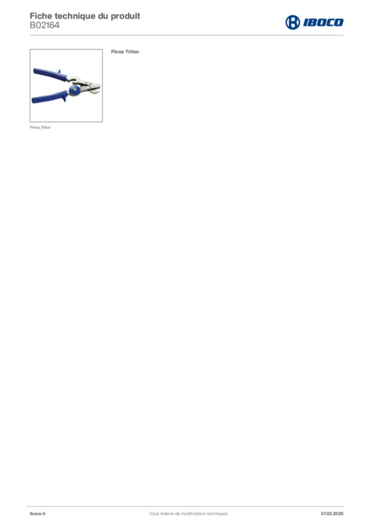 Image Iboco Fiche technique du produit B02164 | Hager France