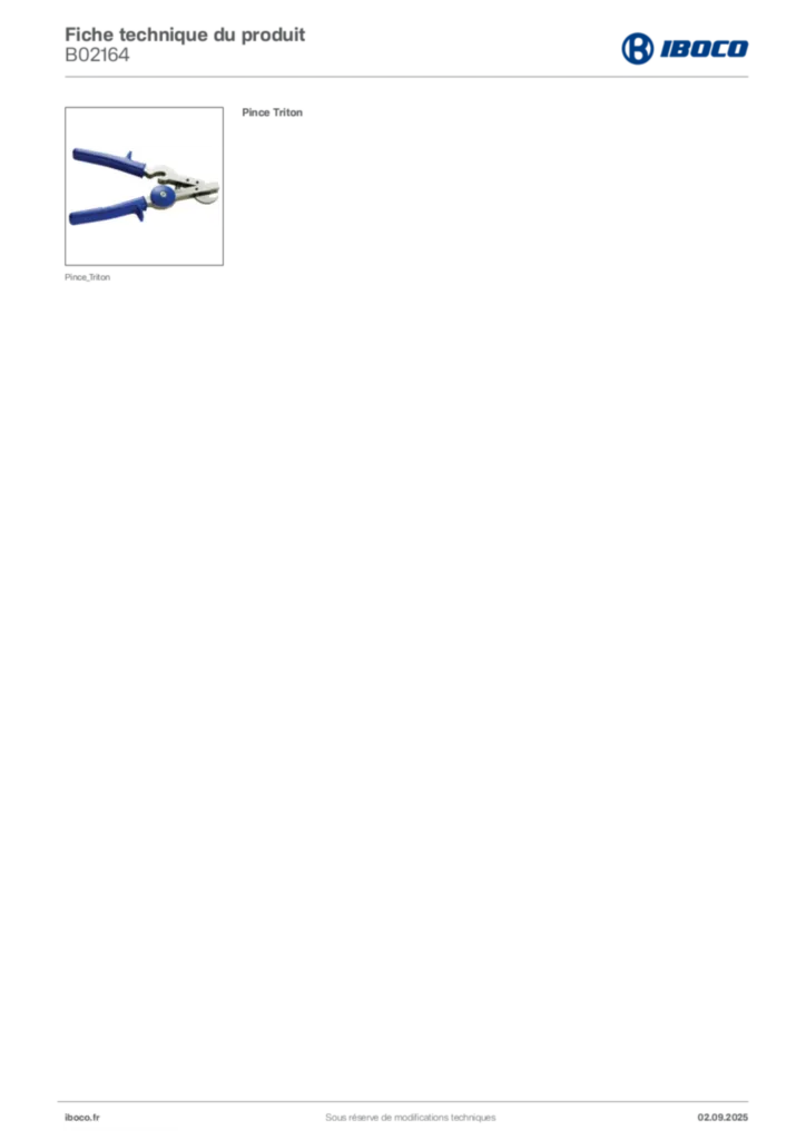 Image Iboco Fiche technique du produit B02164 | Hager France