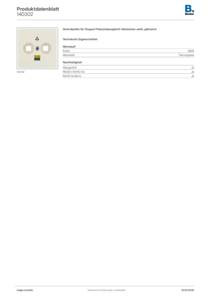 Bild Berker Produktdatenblatt 140302 | Hager Deutschland