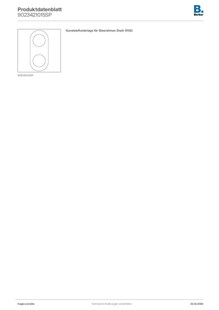 Bild Berker Produktdatenblatt 9023421015SP | Hager Deutschland