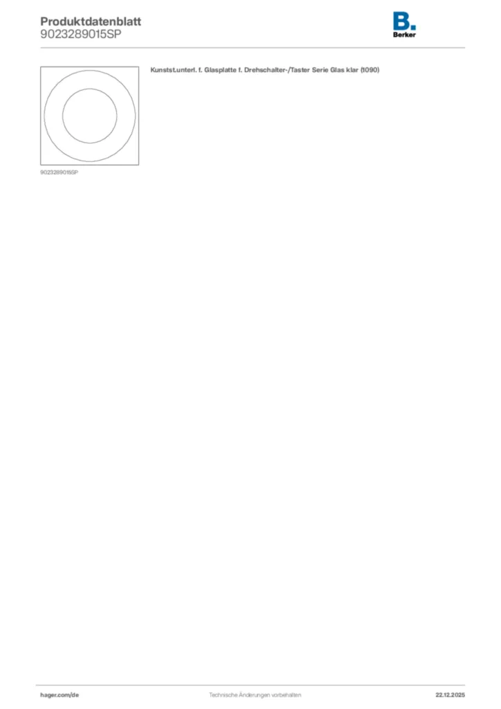 Bild Berker Produktdatenblatt 9023289015SP | Hager Deutschland