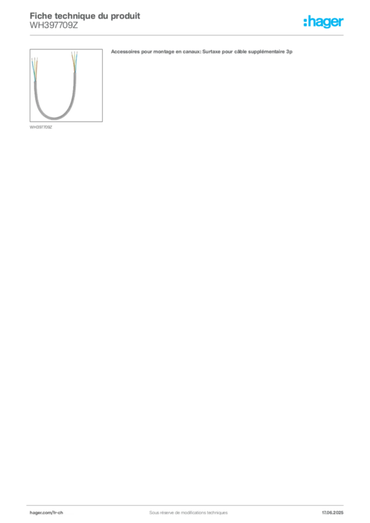 Image Hager Fiche technique du produit WH397709Z | Hager Suisse